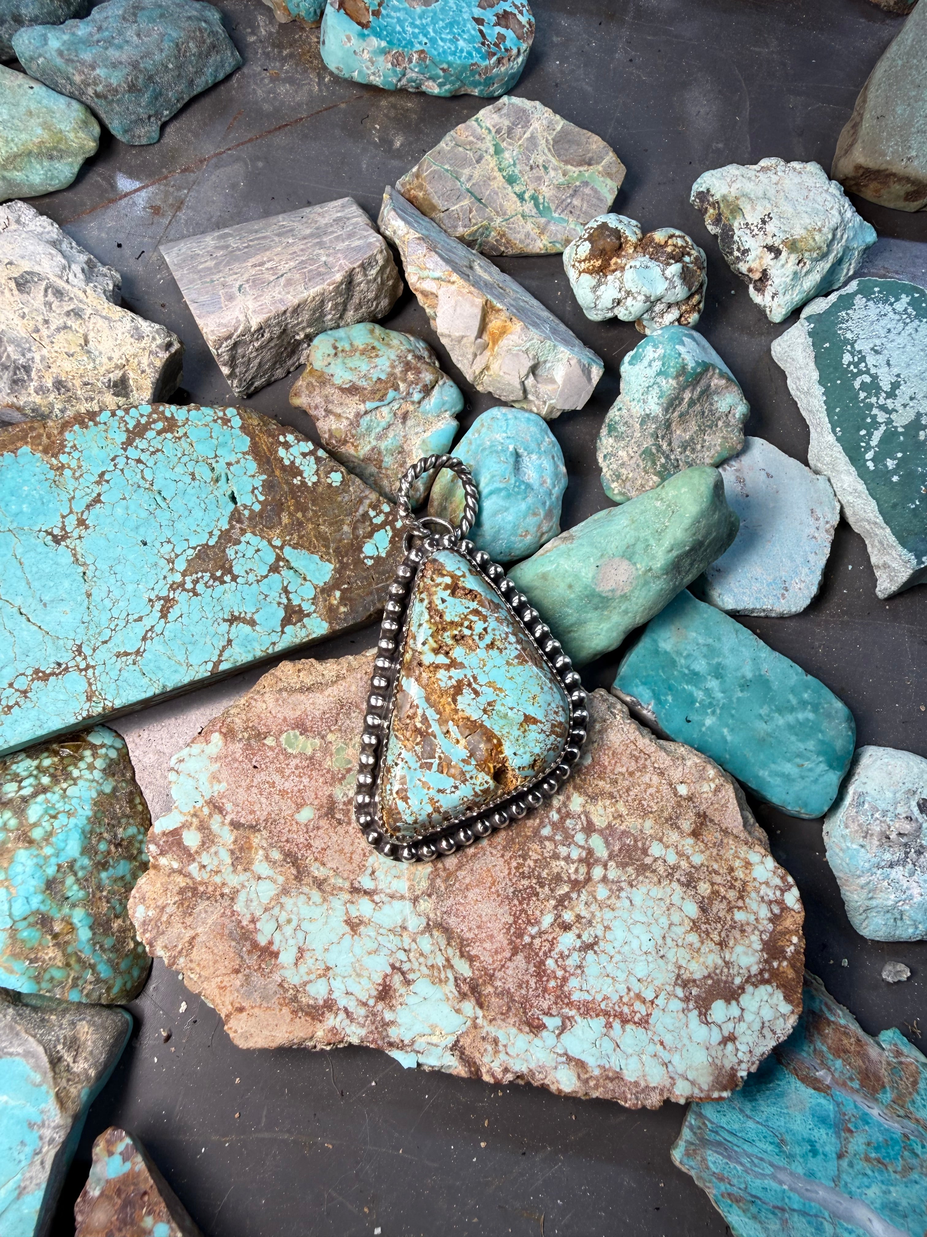 Fox Turquoise- Necklace Pendant